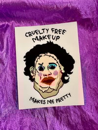 Image 1 of Cruelty Free Makeup Makes Me Pretty sticker