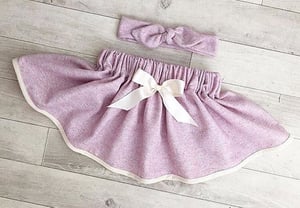 Image of Pink Herringbone Bloomers and Skirts 