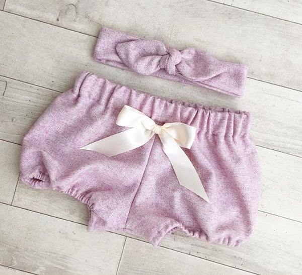 Image of Pink Herringbone Bloomers and Skirts 