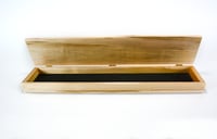 Image 1 of Wooden Maple Backscratcher Box with hinged lid, Keepsake box for one of our Back Scratchers