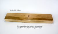 Image 7 of Wooden Maple Backscratcher Box with hinged lid, Keepsake box for one of our Back Scratchers