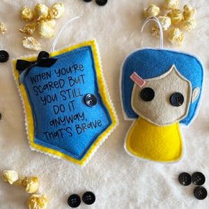 Image of Coraline Quote Pennant Flag