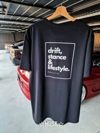 Image 1 of DRIFT, STANCE & LIFESTYLE Black Tee