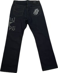 Image 3 of Guapboyz pants -Blue with white Cupid 