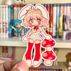 Falin bunny sticker