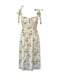 Image of Floral Lace Up Bustier Dress