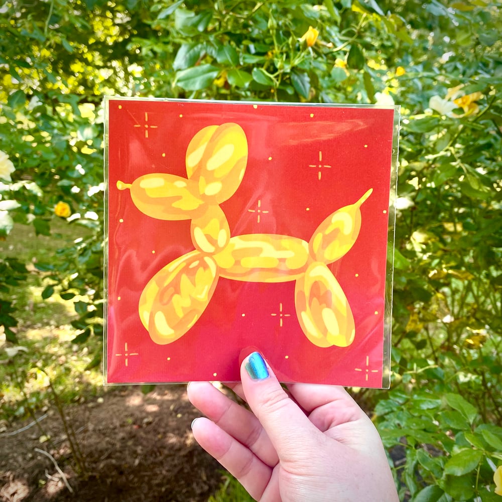 Image of 'Sunshine' the Balloon Dog Print