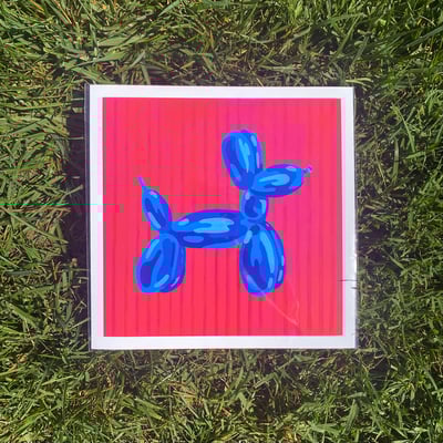 Image of 'Corduroy' Balloon Dog Print