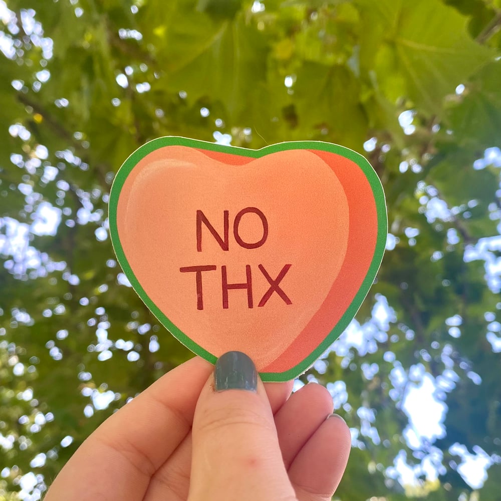 Image of 'NO THX' sticker