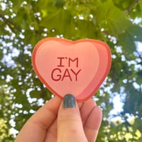 Image 1 of 'I'M GAY' - 3in sticker
