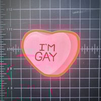Image 2 of 'I'M GAY' - 3in sticker