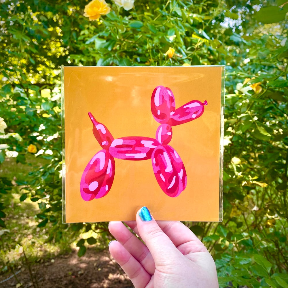Image of 'Joy' Balloon Dog Print