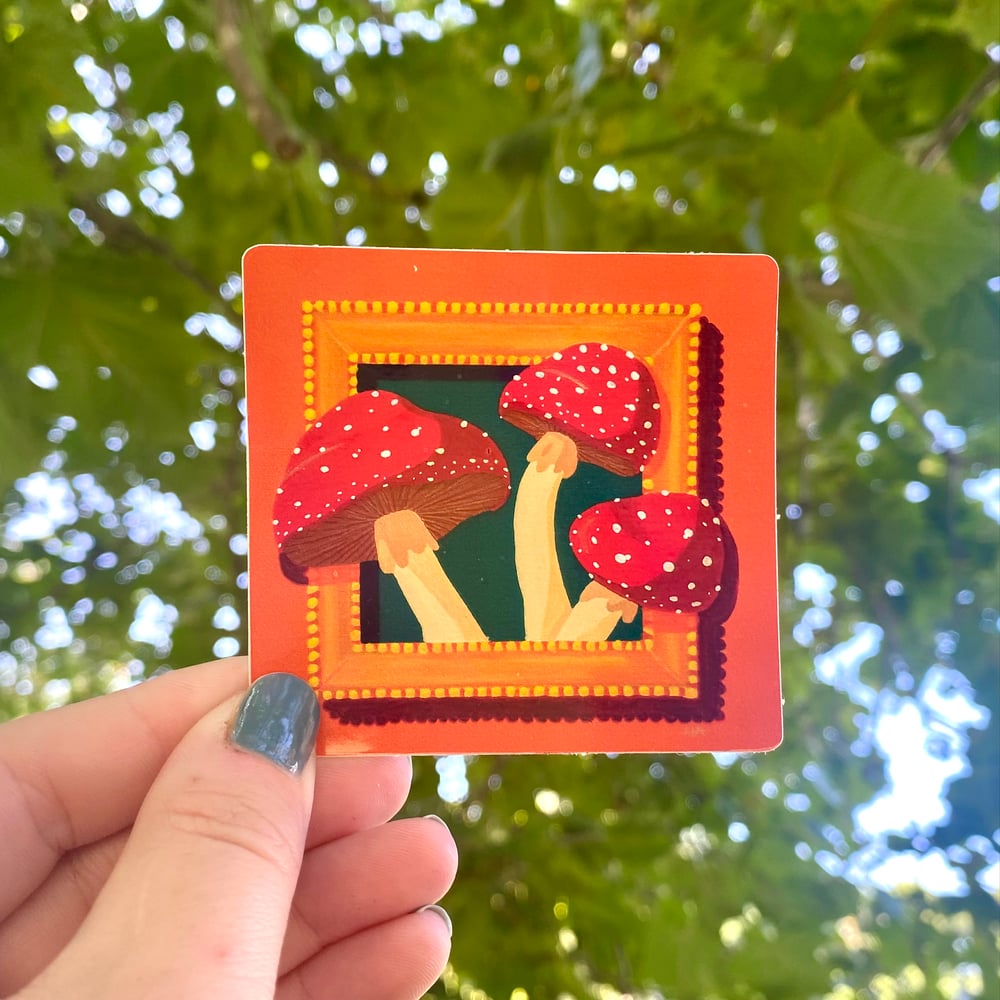 Image of 'Amanita' Mushroom Stickers