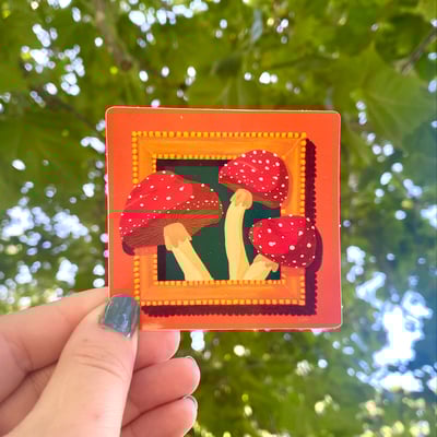 Image of 'Amanita' Mushroom Stickers