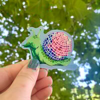 Image 1 of 'Disco Snail' sticker