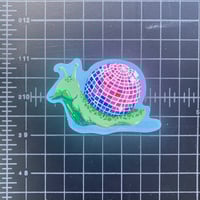 Image 2 of 'Disco Snail' sticker