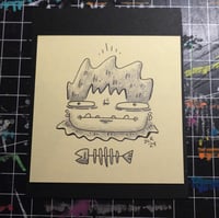 Image 1 of 'FiSHBONEZ' - ORiGiNAL POST-iT DOODLE