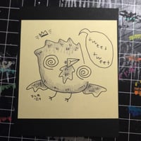 Image 1 of 'TWEET TWEET BIRB' - ORiGiNAL POST-iT DOODLE