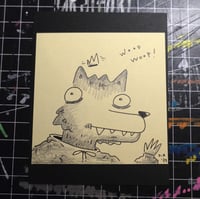 Image 1 of 'WOOF WOOF WOLFDAWG' - ORiGiNAL POST-iT DOODLE