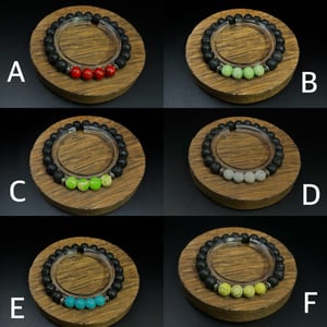 Image of Chakra Healing Lava Stone Bracelet
