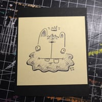 Image 1 of 'BUNNY KiNG' - ORiGiNAL POST-iT DOODLE