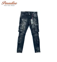 Image 1 of Switch Jean's Black Tal Cargo (Size 34x32)