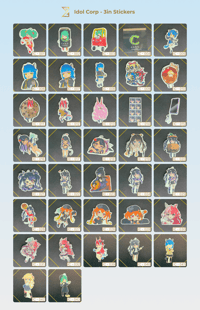 3 Inch Stickers [Idol Corp]
