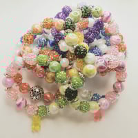 Image 3 of 10 PIECE WHOLESALE BEAUTIFUL ACRYLIC BRACELETS