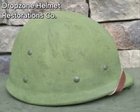 Image 8 of (A) WWII Repro Hawley M-1 Helmet Liner. Rayon Webbing & sweatband. (Nickel Hardware)