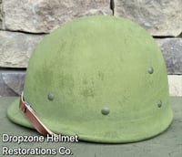 Image 6 of (A) WWII Repro Hawley M-1 Helmet Liner. Rayon Webbing & sweatband. (Nickel Hardware)