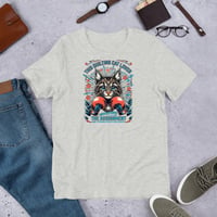 Image 4 of Quilting Cat LADY Distressed Unisex t-shirt