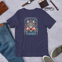 Image 3 of Quilting Cat LADY Distressed Unisex t-shirt