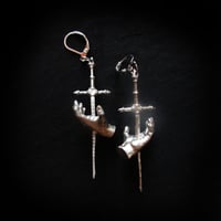 Impaled hand Earrings