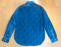 Image 6 of Sunny Sports indigo dyed patchwork shirt, made in Japan, size S