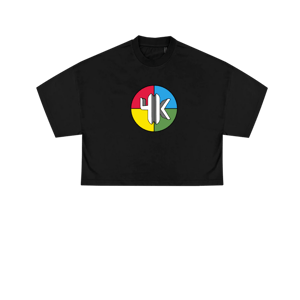 Image of 4Kontrollers Logo Black Croptop