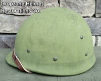 Image 2 of (B) WWII Repro Hawley M-1 Helmet Liner. Rayon Webbing & sweatband. (Nickel Hardware)