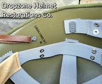 Image 7 of (B) WWII Repro Hawley M-1 Helmet Liner. Rayon Webbing & sweatband. (Nickel Hardware)