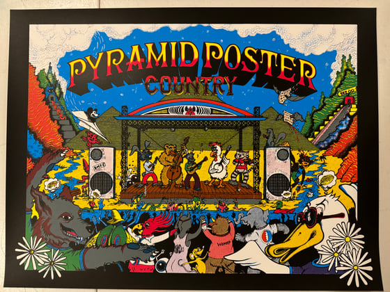 Image of Pyramid Poster Country Regular Edition BLACK #/20