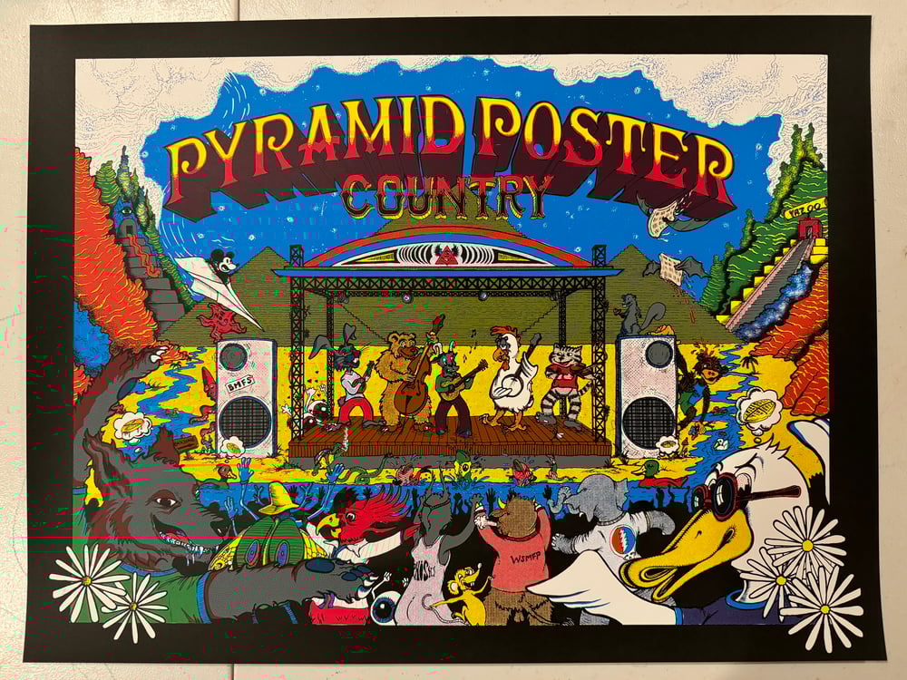 Image of Pyramid Poster Country REGULAR Edition PURPLE #/10