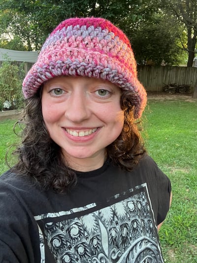 Image of Chunky Pink Bucket Hat