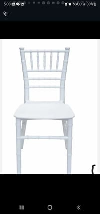 Kids white chiavari chairs 