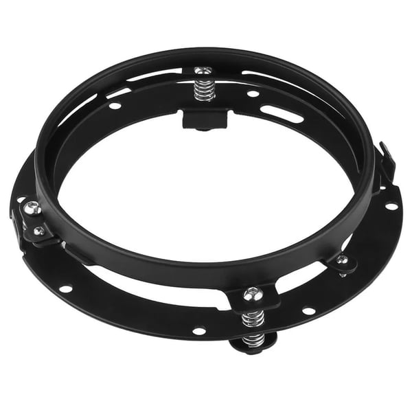 Image of 7" Black Round Headlight Ring Mounting Bracket