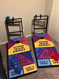 Image 2 of Cornhole Board Drinking Game