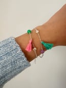 Image 1 of Sterling Silver Tassel Belcher Bracelet