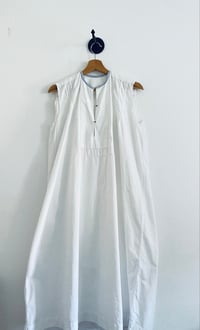 Image 2 of White long dress with blue touches