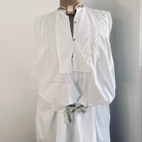 Image 5 of White long dress with blue touches