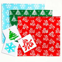 Image 1 of Stencilled Christmas Card and Wrapping Paper Workshop