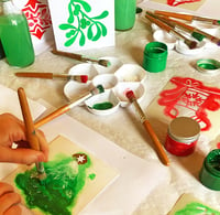 Image 5 of Stencilled Christmas Card and Wrapping Paper Workshop