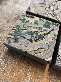 Image 5 of Rigid Kraft Grey Box with hand marbled lid // sold as singles 