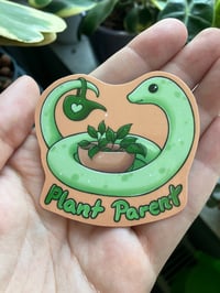 Image 5 of Cute Plant Parent Snake Vinyl Sticker to decorate your Laptop, Planners, Journal, Paper Crafts